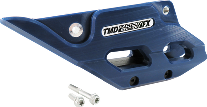 T.M. DESIGNWORKS Factory Edition Chain Guide With Replacement Wear Pad - Blue - Gas Gas/Husqvarna/KTM RCG-KT5-BL2
