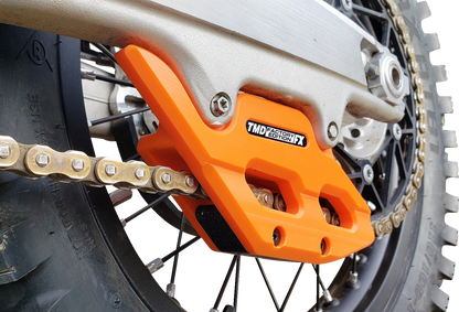 T.M. DESIGNWORKS Factory Edition Chain Guide With Replacement Wear Pad - Orange - Gas Gas/Husqvarna/KTM RCG-KT5-OR