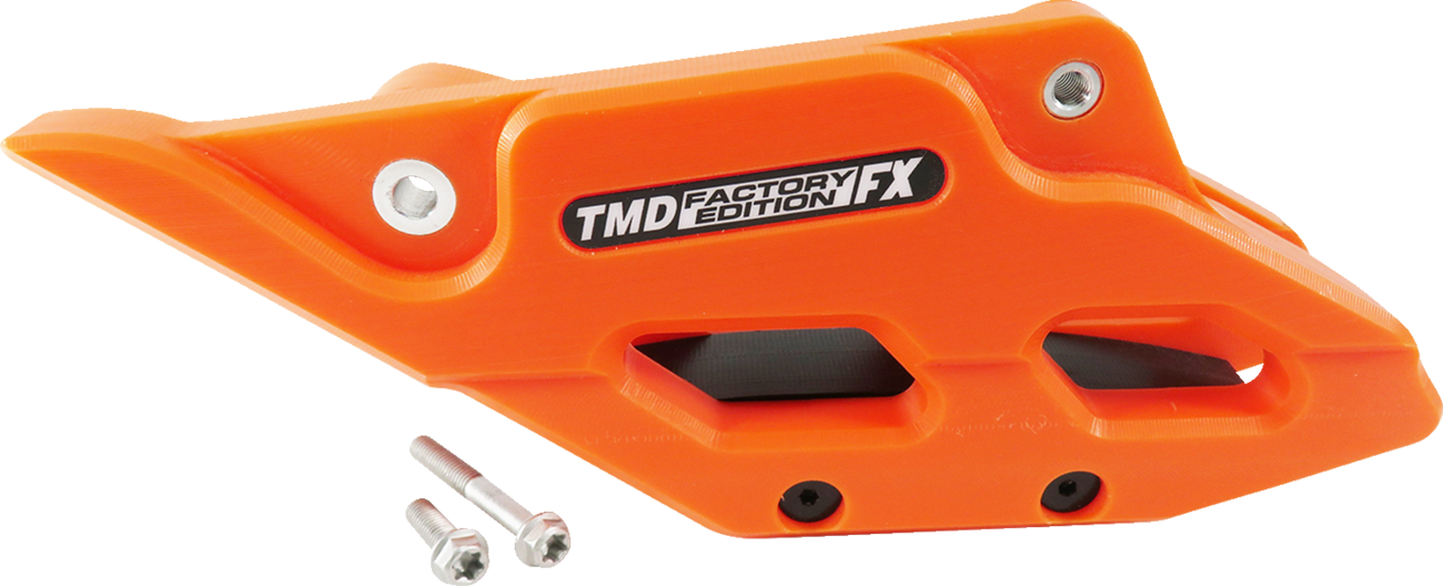 T.M. DESIGNWORKS Factory Edition Chain Guide With Replacement Wear Pad - Orange - Gas Gas/Husqvarna/KTM RCG-KT5-OR