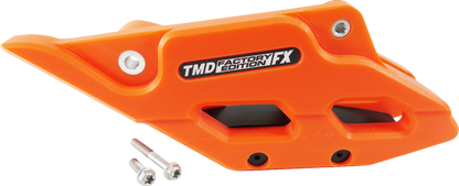 T.M. DESIGNWORKS Factory Edition Chain Guide With Replacement Wear Pad - Orange - Gas Gas/Husqvarna/KTM RCG-KT5-OR