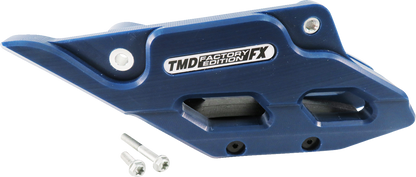 T.M. DESIGNWORKS Factory Edition Chain Guide With Replacement Wear Pad - Blue - Gas Gas/Husqvarna/KTM RCG-KT5-BL2