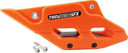 T.M. DESIGNWORKS Factory Edition Chain Guide With Replacement Wear Pad - Orange - Gas Gas/Husqvarna/KTM RCG-KT5-OR