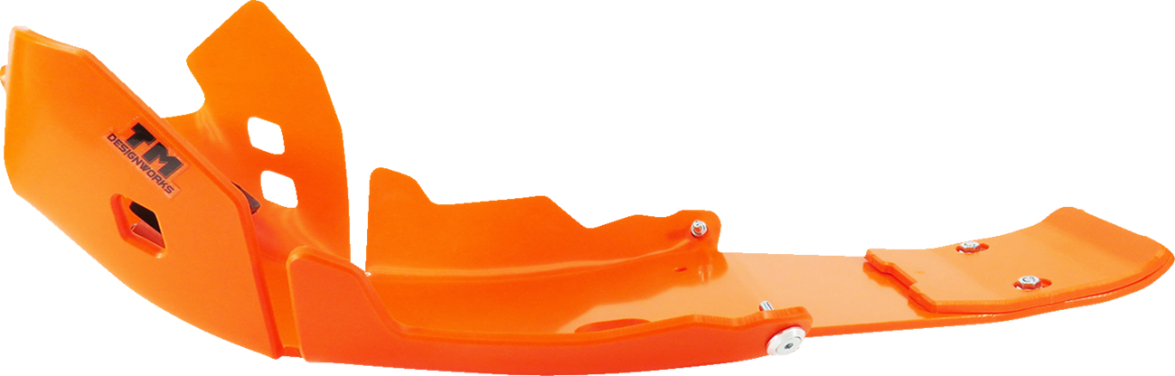 T.M. DESIGNWORKS Skid Plate - Orange - Gas Gas | Husqvarna | KTM KHLG-258-OR