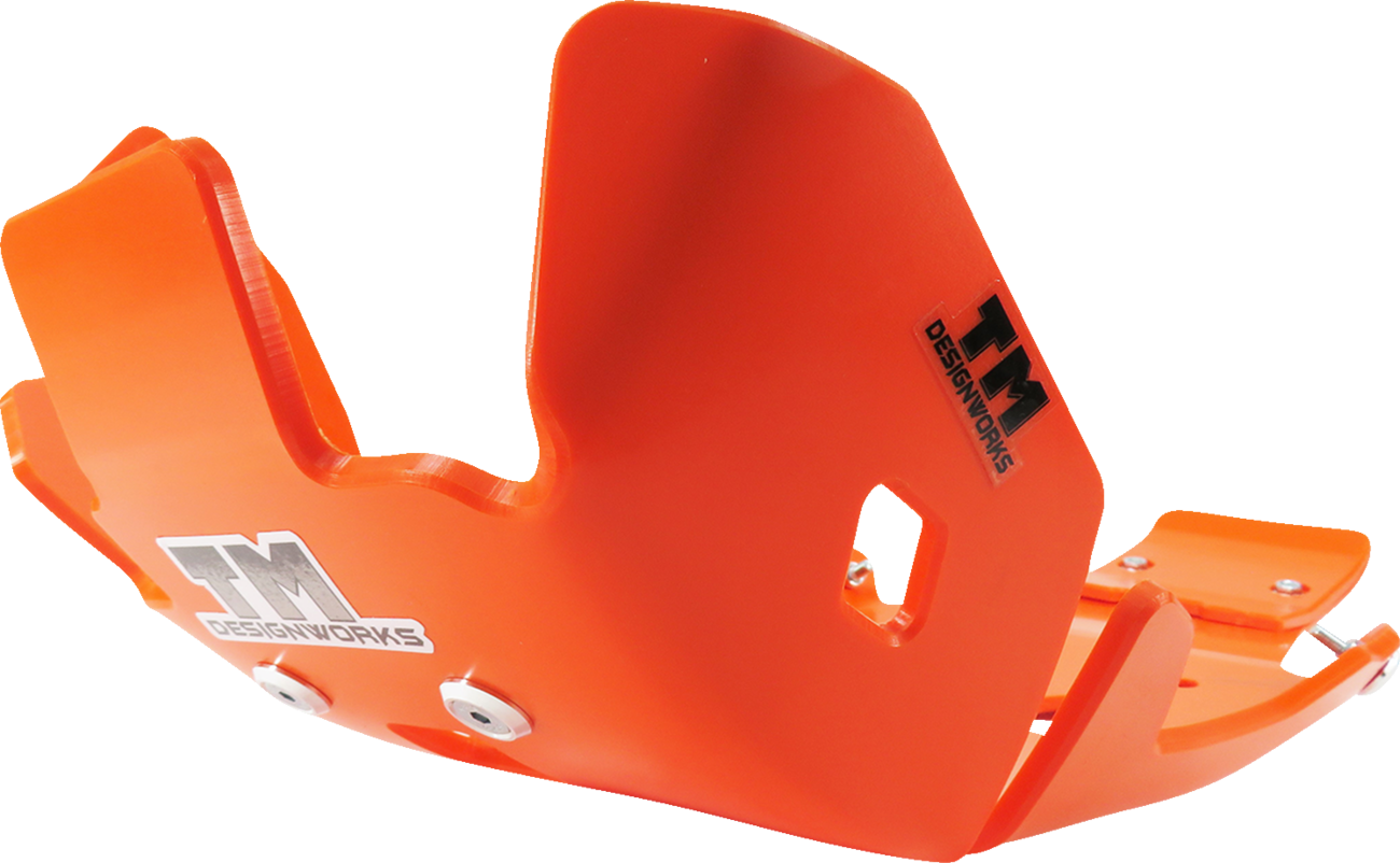 T.M. DESIGNWORKS Skid Plate - Orange - Gas Gas | Husqvarna | KTM KHLG-258-OR