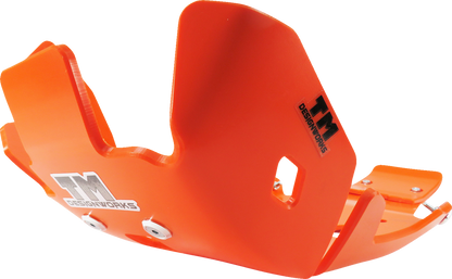 T.M. DESIGNWORKS Skid Plate - Orange - Gas Gas | Husqvarna | KTM KHLG-258-OR