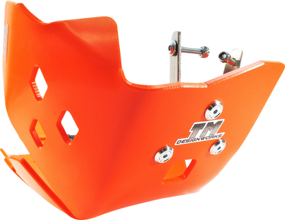 T.M. DESIGNWORKS Skid Plate - Orange - Gas Gas | Husqvarna | KTM KHLG-362-OR
