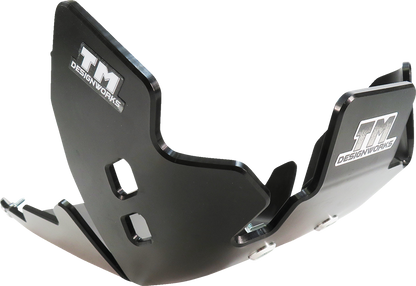 T.M. DESIGNWORKS Skid Plate - Black - Gas Gas | Husqvarna | KTM KTMC-258-BK