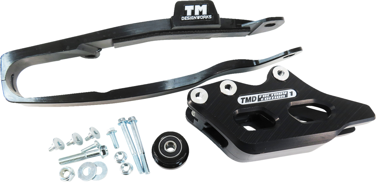 T.M. DESIGNWORKS Chain Guide/Slider - Black - YZ 450 F YCP-OR9-BK
