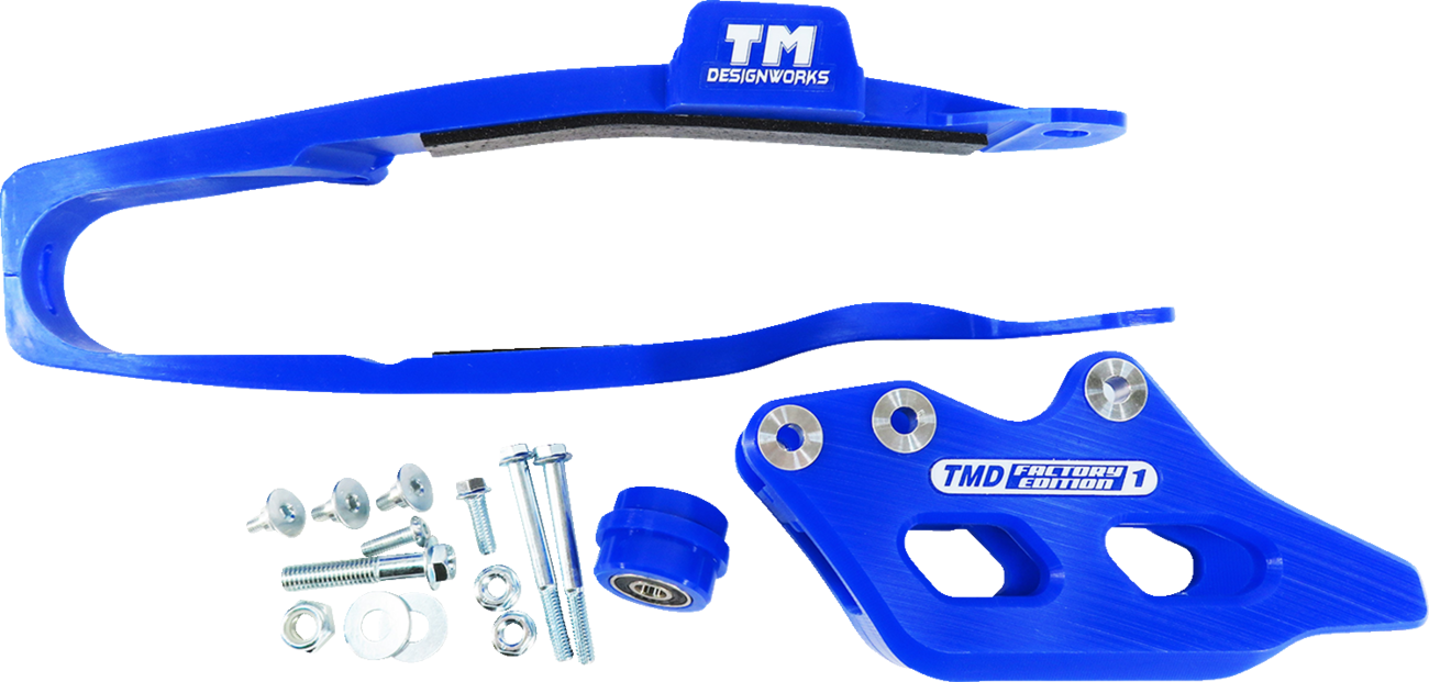 T.M. DESIGNWORKS Chain Guide/Slider - Blue - YZ 450 F YCP-OR9-BU