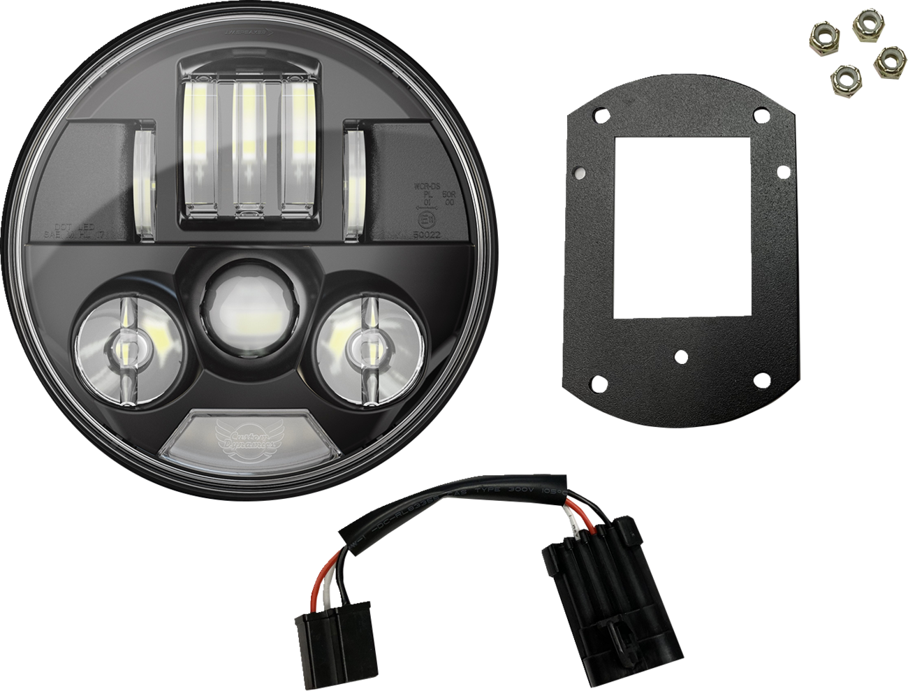 CUSTOM DYNAMICS ProBEAM® Headlight Kit - 5-3/4" - Black - FXLRST/FXRST PB-LRST-B