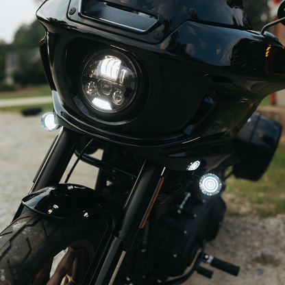CUSTOM DYNAMICS ProBEAM® Headlight Kit - 5-3/4" - Black - FXLRST/FXRST PB-LRST-B