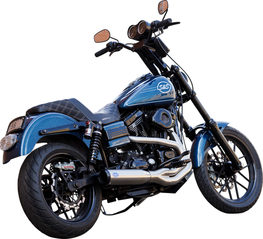 S&S CYCLE 2-into-1 Qualifier Exhaust System - Brushed 550-1097