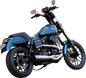 S&S CYCLE 2-into-1 Qualifier Exhaust System - Brushed 550-1097