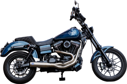 S&S CYCLE 2-into-1 Qualifier Exhaust System - Brushed 550-1097