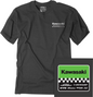 Factory Effex Youth Kawasaki Starting Line T-Shirt - Heather Charcoal - Medium (Part No. 27-83102)
