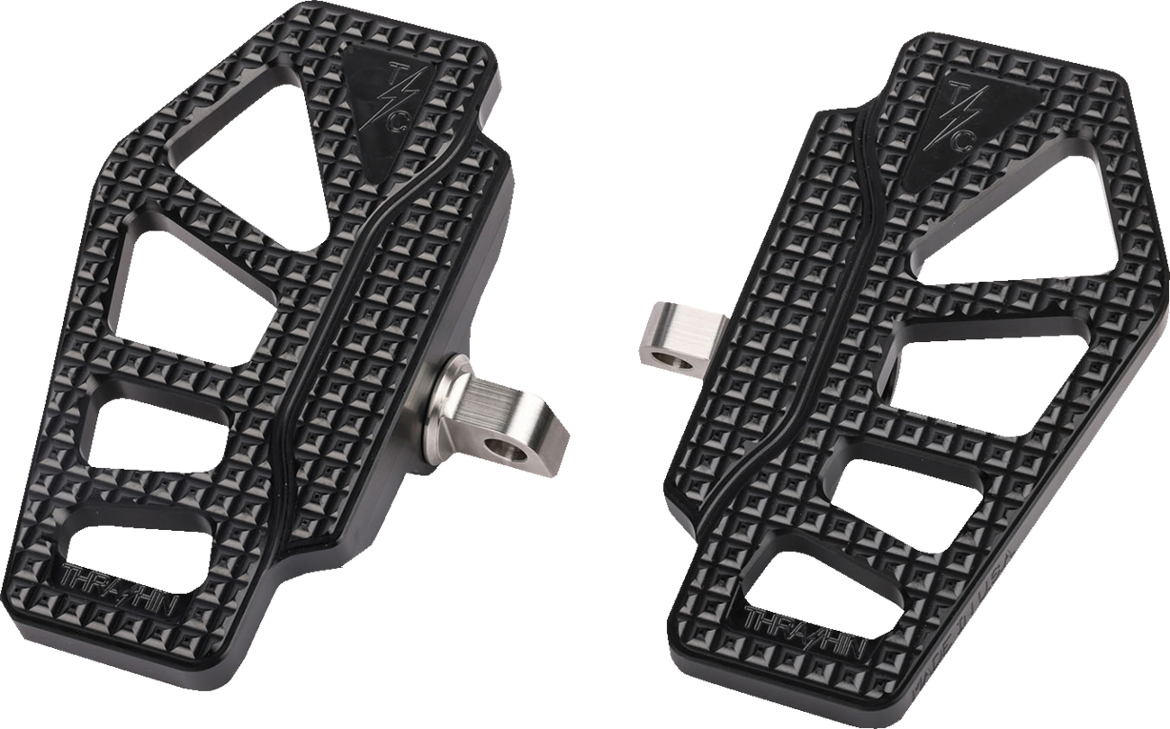 THRASHIN SUPPLY CO. Apex Mini Floorboards - Male Mount - Black TSC-2217-1-D