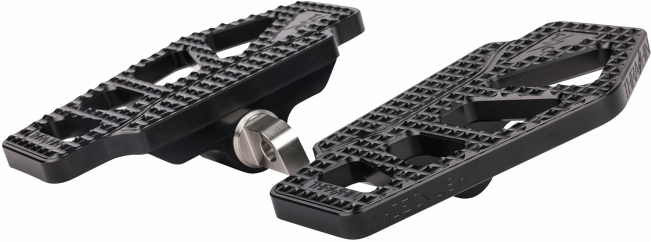 THRASHIN SUPPLY CO. Apex Mini Floorboards - Male Mount - Black TSC-2217-1-D
