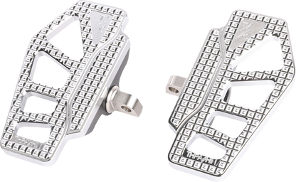 THRASHIN SUPPLY CO. Apex Mini Floorboards - Male Mount - Chrome TSC-2217-3-D