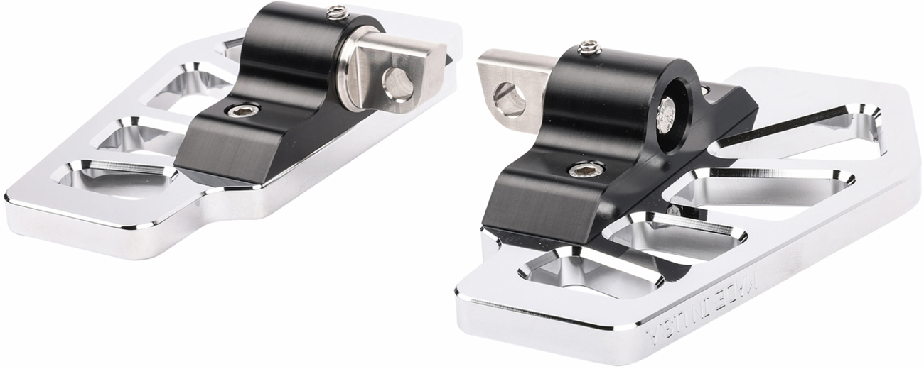 THRASHIN SUPPLY CO. Apex Mini Floorboards - Male Mount - Chrome TSC-2217-3-D