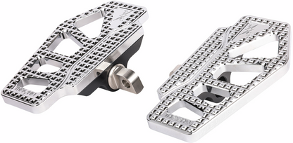 THRASHIN SUPPLY CO. Apex Mini Floorboards - Male Mount - Chrome TSC-2217-3-D