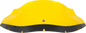 KLOCK WERKS Kolor Flare® Windshield - 9" - Yellow - FXRP KWW-02-0616
