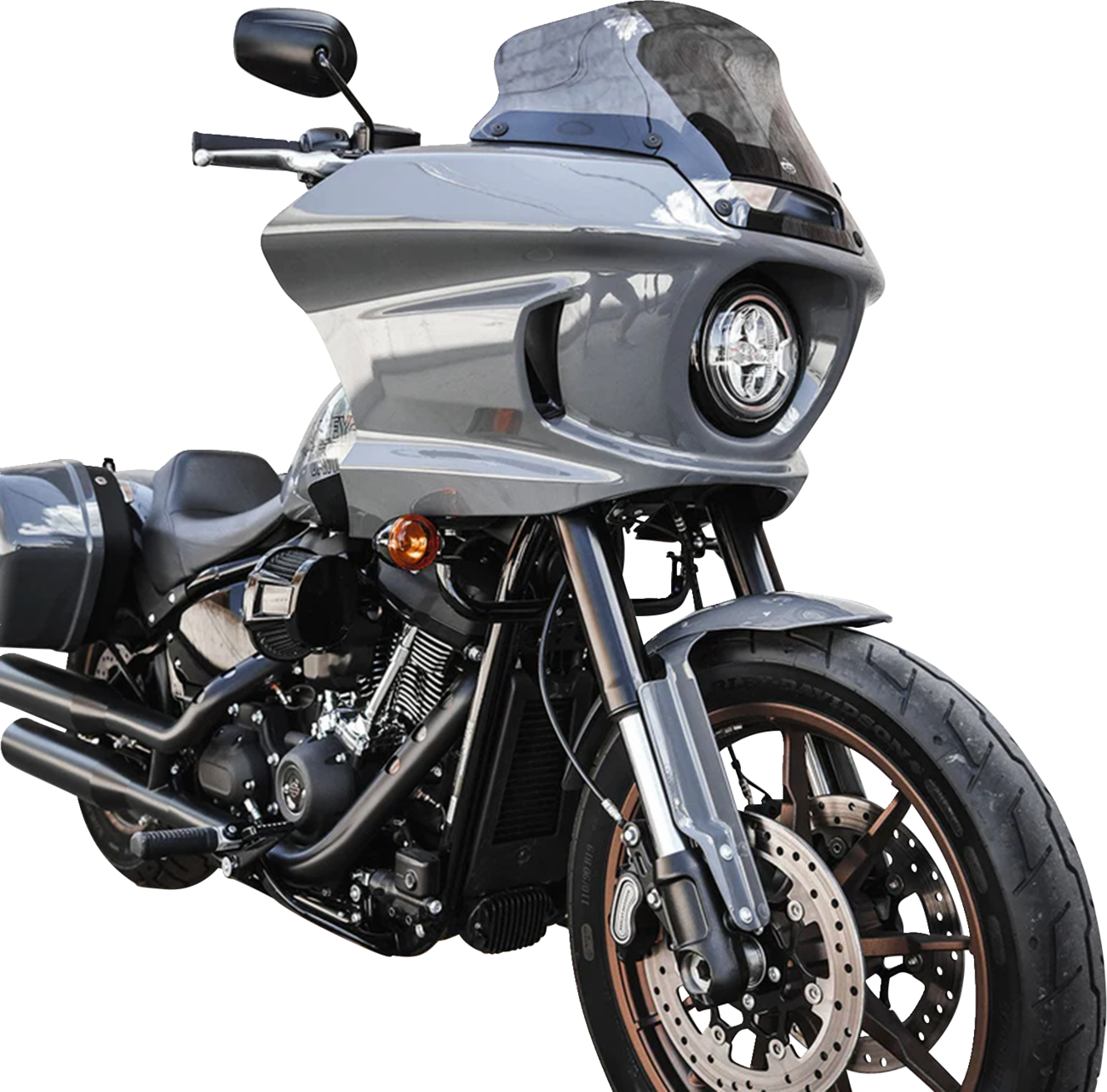 KLOCK WERKS Flare® Windshield - 8" - Dark Smoke - FXLRST KWW-02-0621