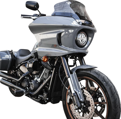 KLOCK WERKS Flare® Windshield - 8" - Dark Smoke - FXLRST KWW-02-0621
