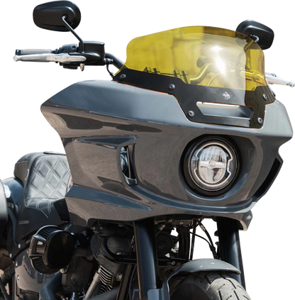 KLOCK WERKS Kolor Flare® Windshield - 6" - Yellow - '22-'25 FXLRST KWW-02-0624