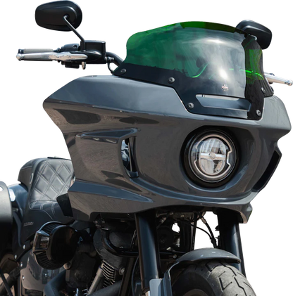 KLOCK WERKS Kolor Flare® Windshield - 6" - Green - '22-'25 FXLRST KWW-02-0625