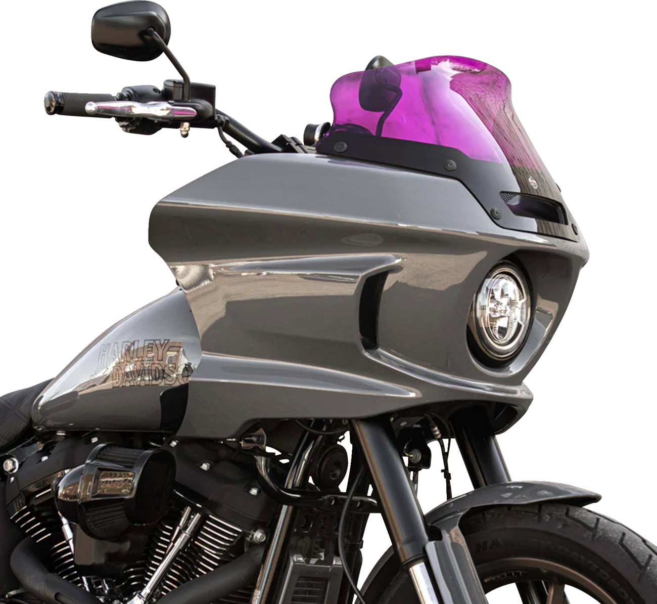 KLOCK WERKS Kolor Flare™ Sport Windshield - 6" - Purple - '22-'25 FXLRST KWW-02-0627