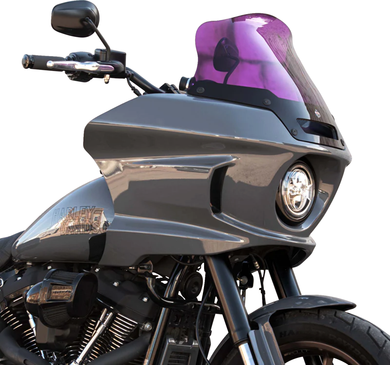 KLOCK WERKS Kolor Flare® Windshield - 8" - Purple - '22-'25 FXLRST KWW-02-0634