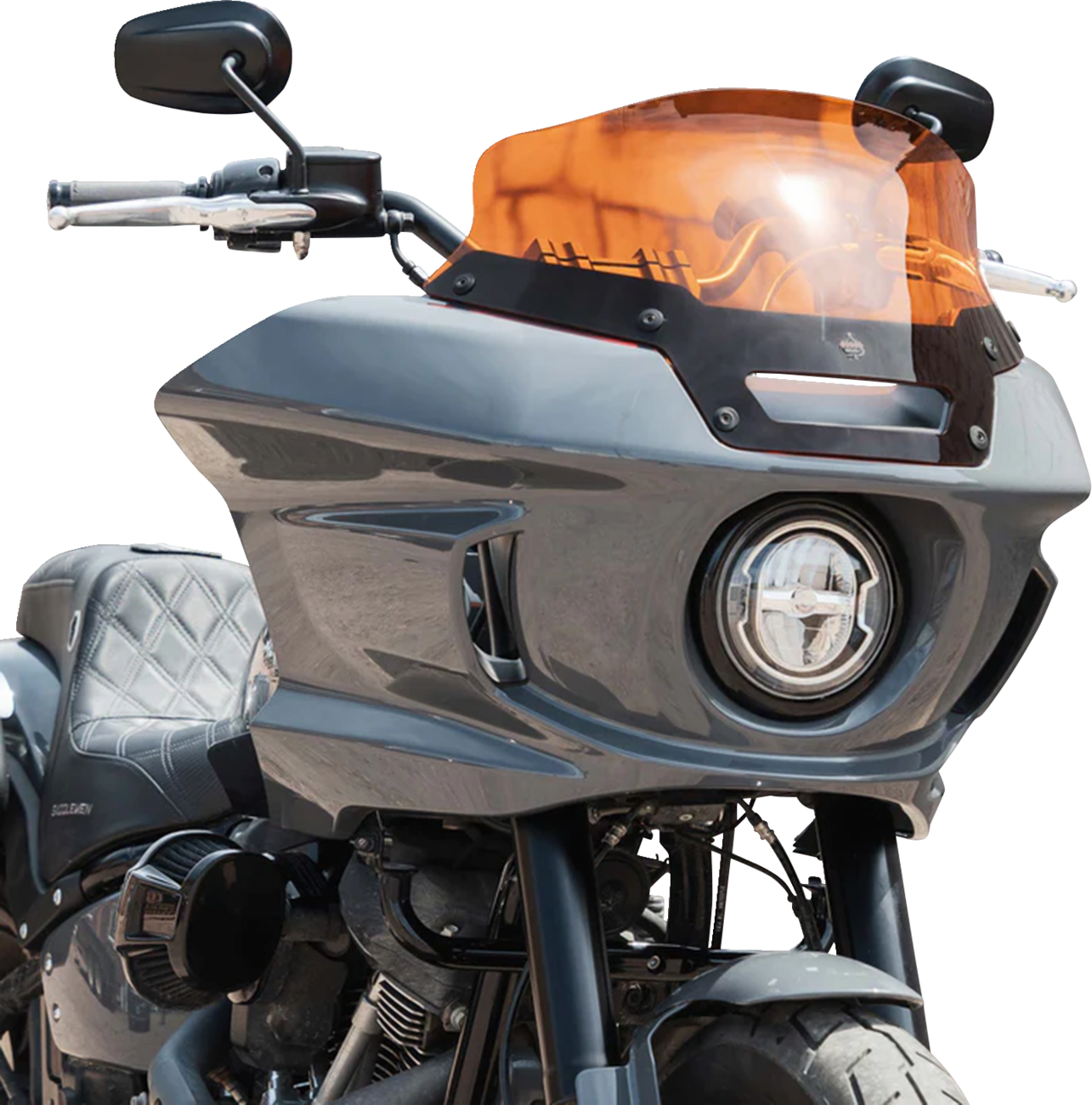 KLOCK WERKS Kolor Flare® Windshield - 6" - Orange - '22-'25 FXLRST KWW-02-0623