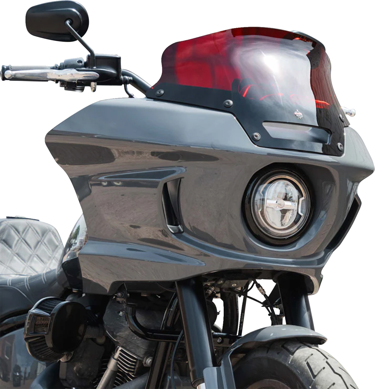 KLOCK WERKS Kolor Flare® Windshield - 6" - Red - '22-'25 FXLRST KWW-02-0622