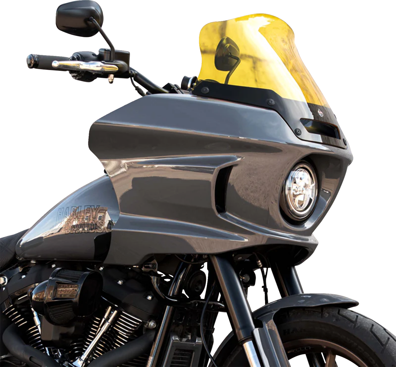 KLOCK WERKS Kolor Flare® Windshield - 8" - Yellow - '22-'25 FXLRST KWW-02-0631