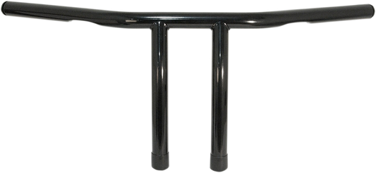 EMGO 1" T-Bar Handlebar - 8" - Dimpled - Black 07-93422B