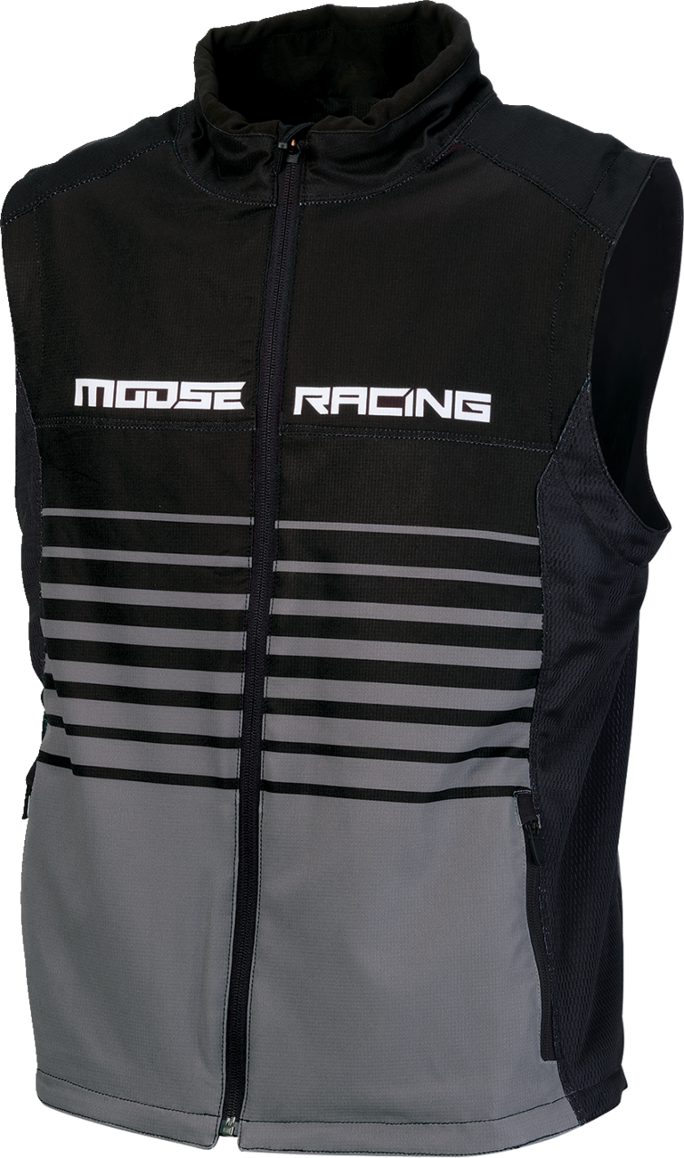 MOOSE OFFROAD Moto Vest - Black/Gray - Large 2830-0640