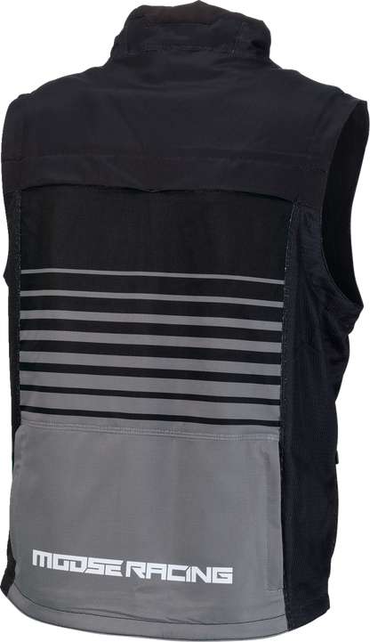 MOOSE OFFROAD Moto Vest - Black/Gray - Large 2830-0640