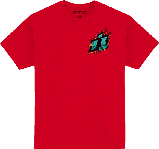 ICON Munchies™ T-Shirt - Heather Red - Large 3030-24087