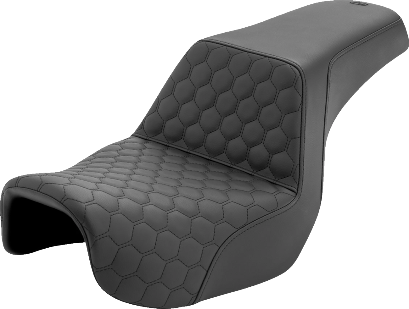 SADDLEMEN Step-Up Seat - Honeycomb - Dyna '06-'17 806-04-177
