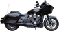 S&S CYCLE 2-into-1 Qualifier Exhaust System - Race Only - Black - Stainless Steel 550-1084