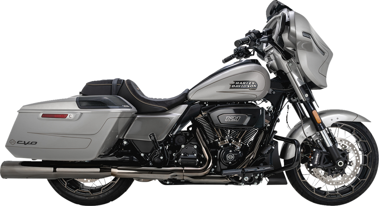 VANCE & HINES Hi-Output Slip-On Mufflers - Dark Chrome - 4-1/2" 16468