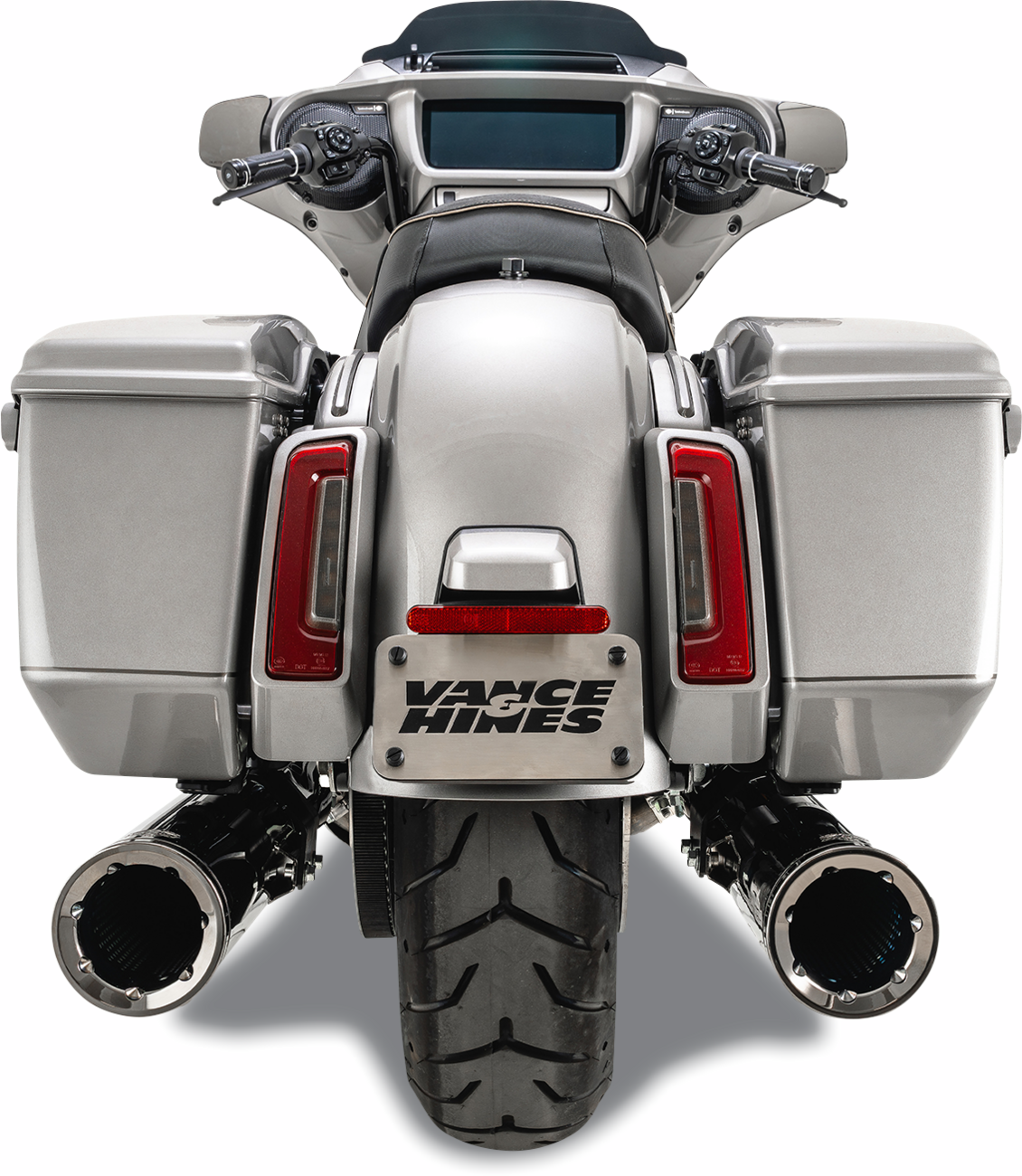 VANCE & HINES Hi-Output Slip-On Mufflers - Dark Chrome - 4-1/2" 16468