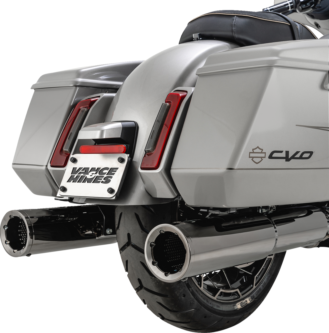 VANCE & HINES Hi-Output Slip-On Mufflers - Dark Chrome - 4-1/2" 16468