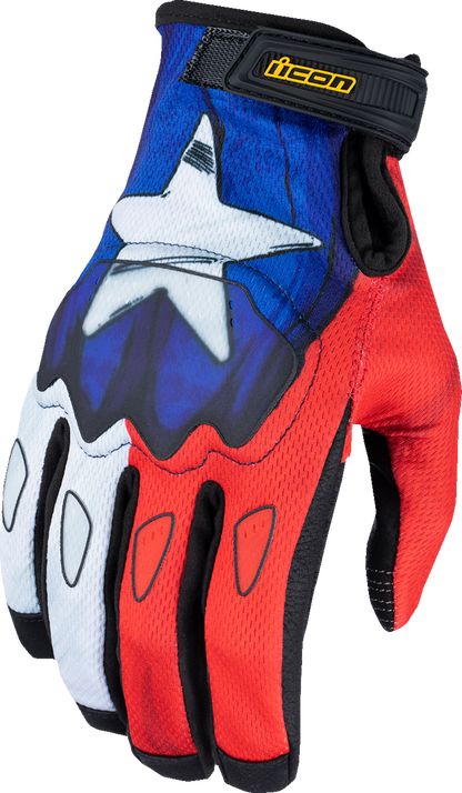 ICON Hooligan™ CE Tejas Libre Gloves - Blue - XL 3301-4719