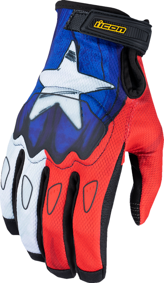 ICON Hooligan™ CE Tejas Libre Gloves - Blue - XL 3301-4719