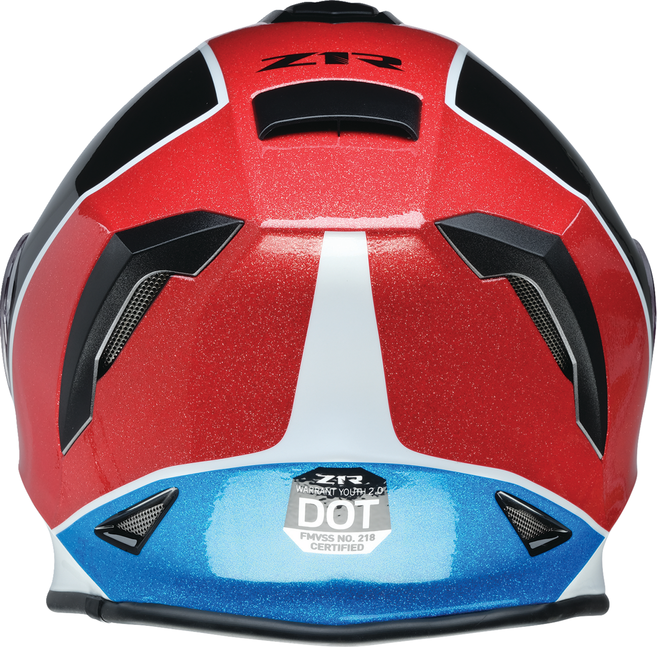 Z1R Youth Warrant 2.0 Snow Helmet - Fresh Pow Red/White/Blue, Size Small (Part #0122-0128)