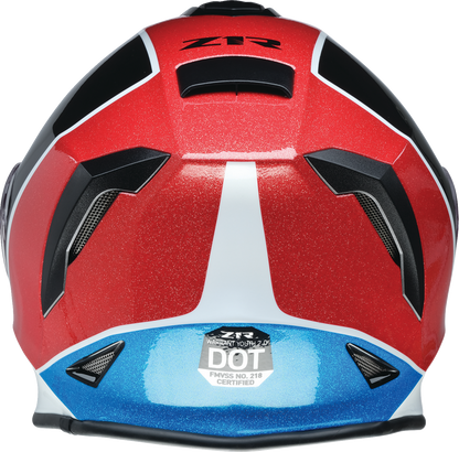 Z1R Youth Warrant 2.0 Snow Helmet - Fresh Pow - Red/White/Blue - Large 0122-0134
