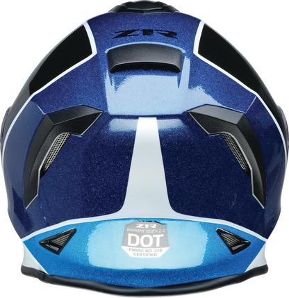 Z1R Youth Warrant 2.0 Snow Helmet - Fresh Pow - Purple/Blue - Small 0122-0138