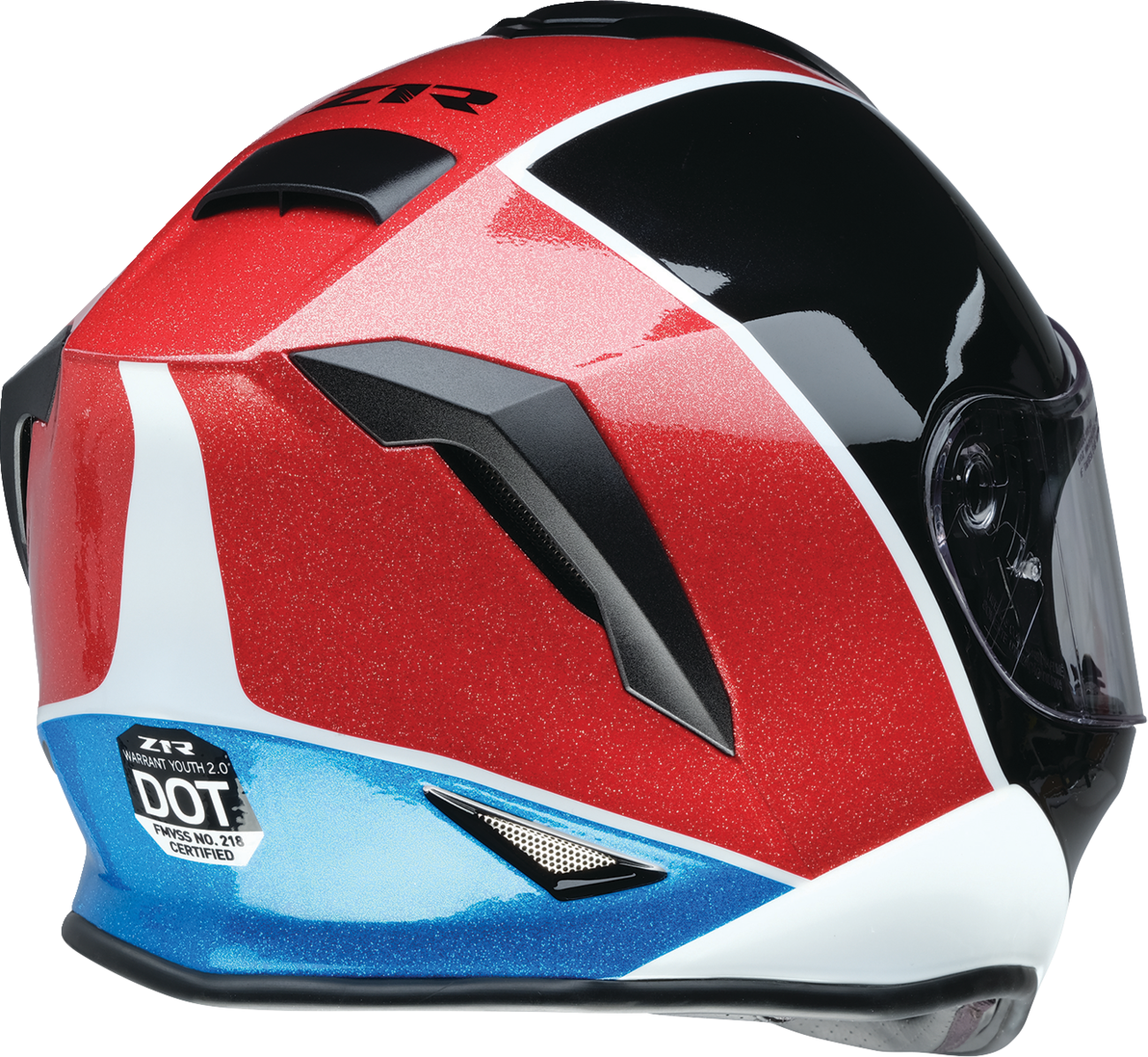 Z1R Youth Warrant 2.0 Snow Helmet - Fresh Pow - Red/White/Blue - Medium 0122-0129