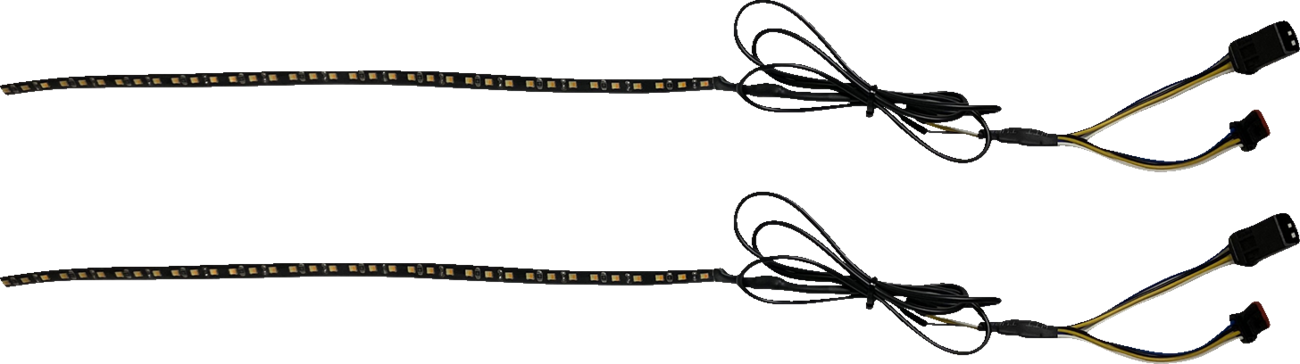 CUSTOM DYNAMICS Dual Color Light Strips - Fairing - Amber/White CD-LED-36-AW
